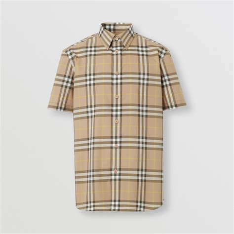 camicia maniche corte burberry usato|Burberry vintage a camicie Casual e maglie da uomo.